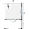 goedkooptuinhuis ipswich grondplan Blokhut - Tuinhuis Ipswich | 58 mm | vuren onbehandeld