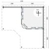 Blokhut - Tuinhuis Jutka | 44 mm | vuren onbehandeld