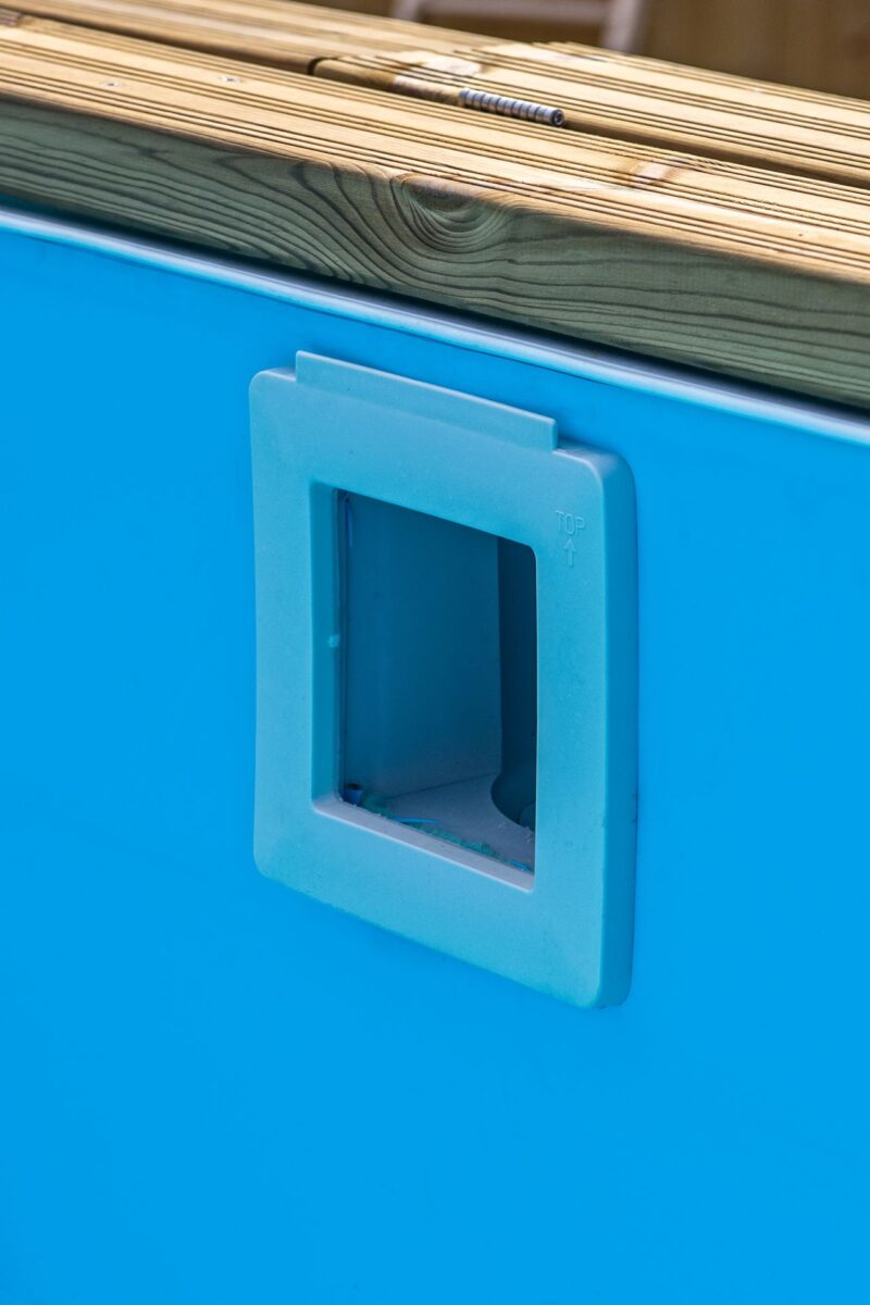 mambo beach filter Luxe houten zwembad Mambo Beach 355 x 307 x 116 cm