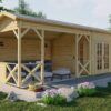 Blokhut - Tuinhuis Kukka | 40 mm | vuren onbehandeld