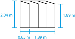 Qube LT 26, zwart, VG 3mm + PC 6 mm