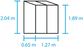 Qube LT 24, zwart, VG 3mm + PC 6 mm