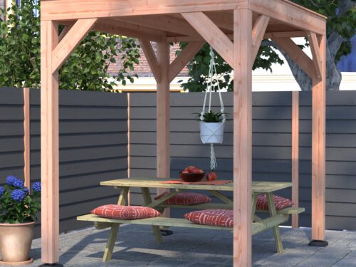 8711615183805-1048748-Outdoor Life Products-Douglas Overkapping 200x250_001 Douglas Overkapping 244,8 x 254,9 x 254,9 cm