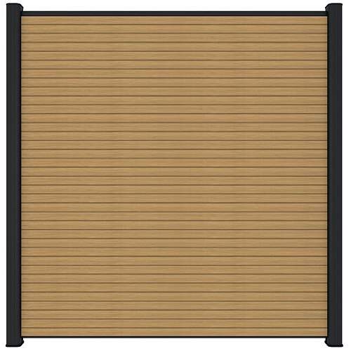 NewTechWood Co-extrusie composiet scherm Triple, 180 x 180 cm, Red Cedar.
