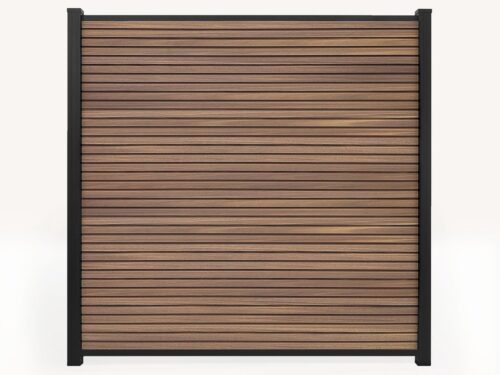 NewTechWood Co-extrusie composiet scherm Triple, 180 x 180 cm, Teak.