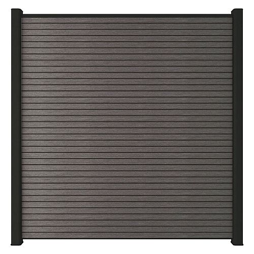 NewTechWood Co-extrusie composiet scherm Triple, 180 x 180 cm, Silver Gray.
