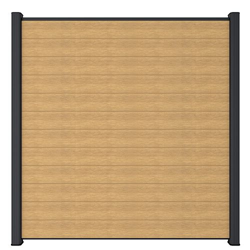 NewTechWood Co-extrusie composiet scherm, 181 x 180 cm, Red Cedar.