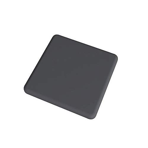 NewTechWood aluminium poortpaalset, 2 stuks met paalkap, 8 x 8 x 270 cm, zwart.