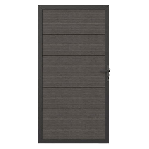 Woodvision Newtechwood Silver grey deur breed NewTechWood Co-extrusie composiet scherm, 180 x 180 cm, Silver Gray.