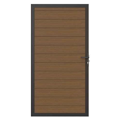NewTechWood Co-extrusie composiet scherm, 180 x 180 cm, Teak.