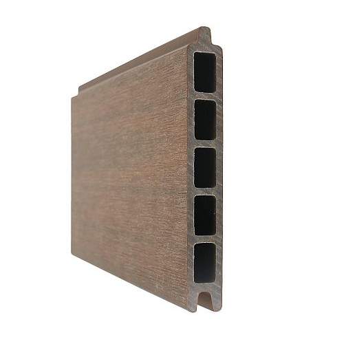 NewTechWood Co-extrusie composiet scherm, 180 x 180 cm, Teak.