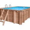 Luxe houten zwembad Santa Cruz 502 x 322 x 124 cm