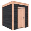 Tuinhuis douglas 244,8 x 204,9 x 254,9 cm  Zweeds rabat zwart