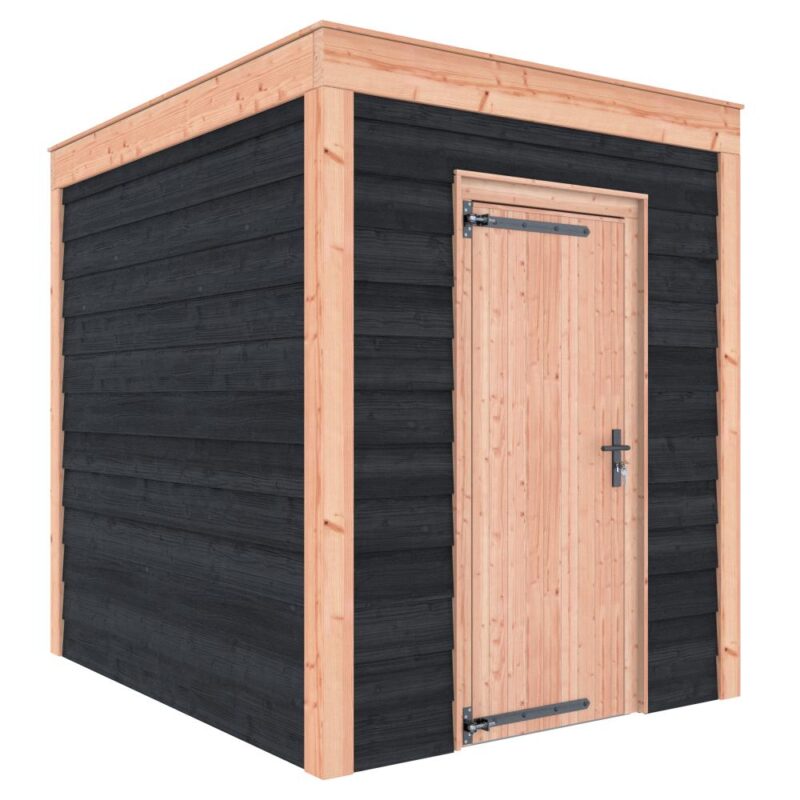 Tuinhuis douglas 244,8 x 204,9 x 254,9 cm  Zweeds rabat zwart