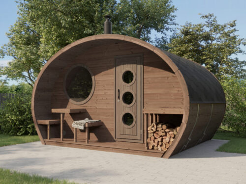 Barrelsauna Oval 300