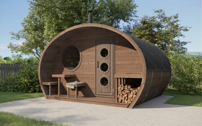 Barrelsauna Oval 300