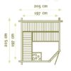 Binnensauna MS1 hoek