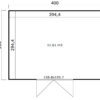 Tuinhuis Quby 400x300