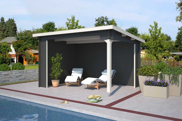 Overkapping Lara 380x275 Olijfgroen Geïmpregneerd