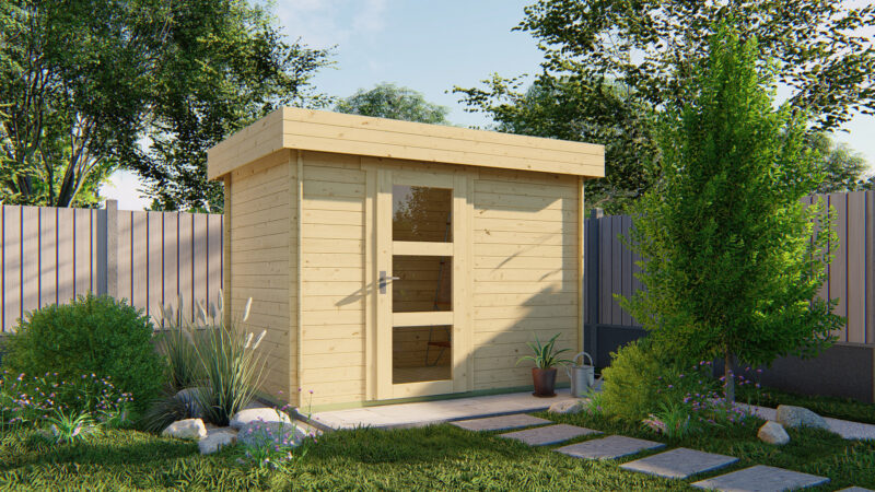 Blokhut - Tuinhuis Novalie 2.0 | 19 mm | vuren Red Class Wood geïmpregneerd