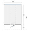 Saunabarrel | Ø205 x 300 cm | 42 mm | Thermowood | met ½ panorama raam